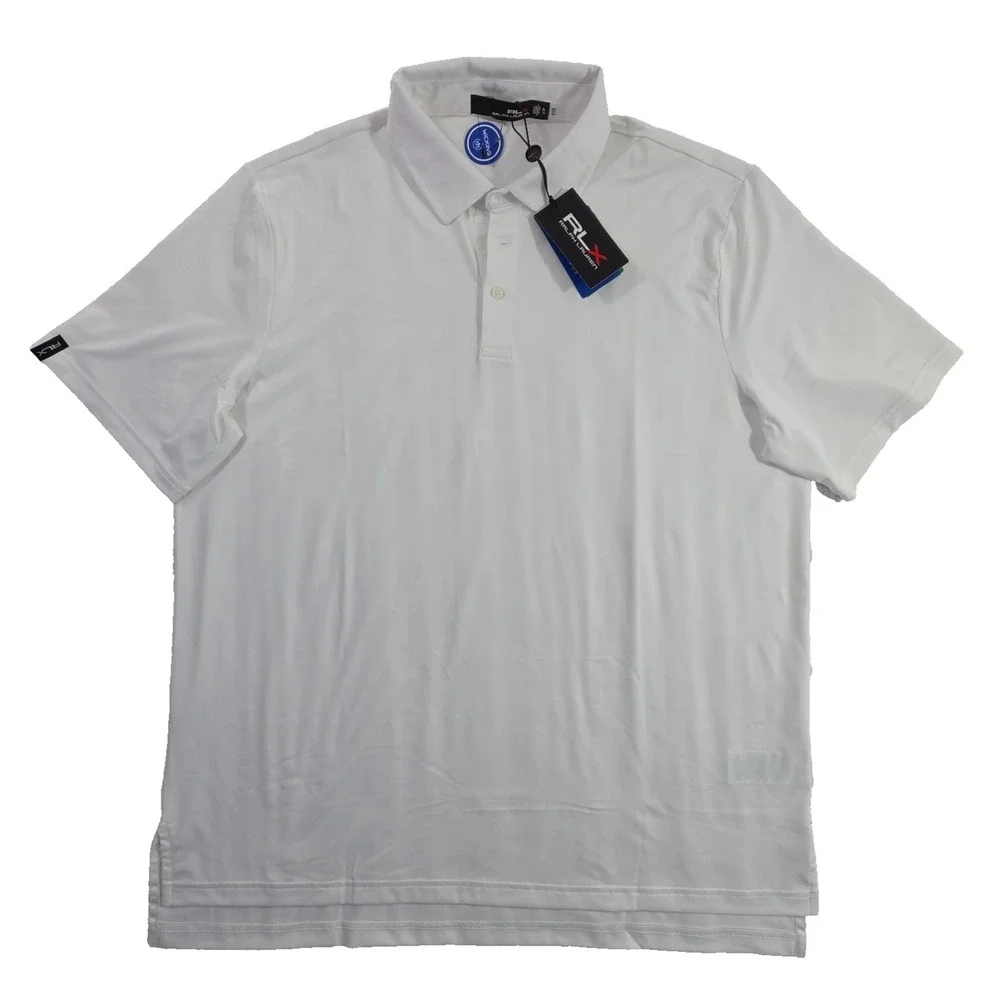 Ralph Lauren RLX Performance Golf Polo Wicking Men's XL White NEW Tennis NWT